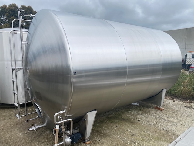 20,500lt Jacketed Stainless Steel Food Grade Tank - Barry Brown and Sons