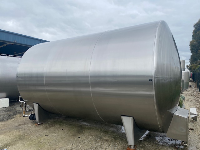 20,500lt Jacketed Stainless Steel Food Grade Tank - Barry Brown and Sons